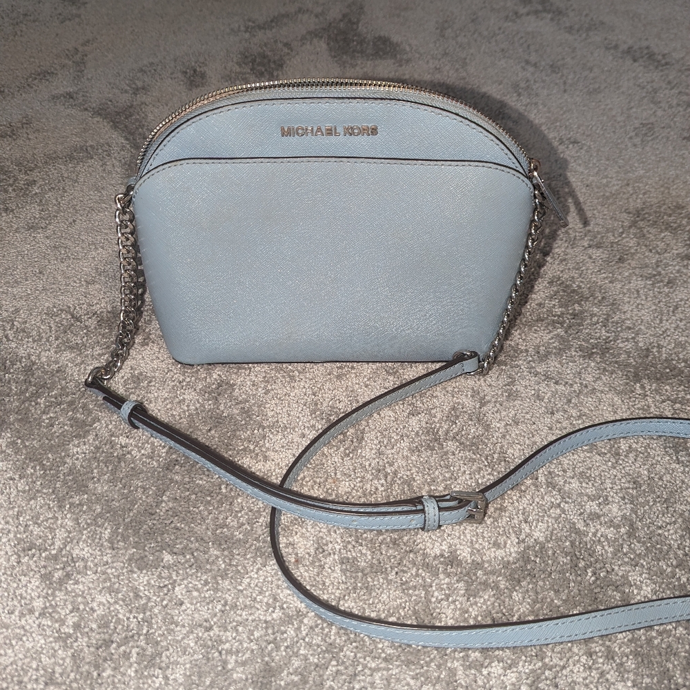 Michael kors light blue purse